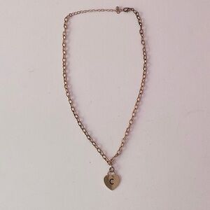 Target Gold Initial Heart Necklace